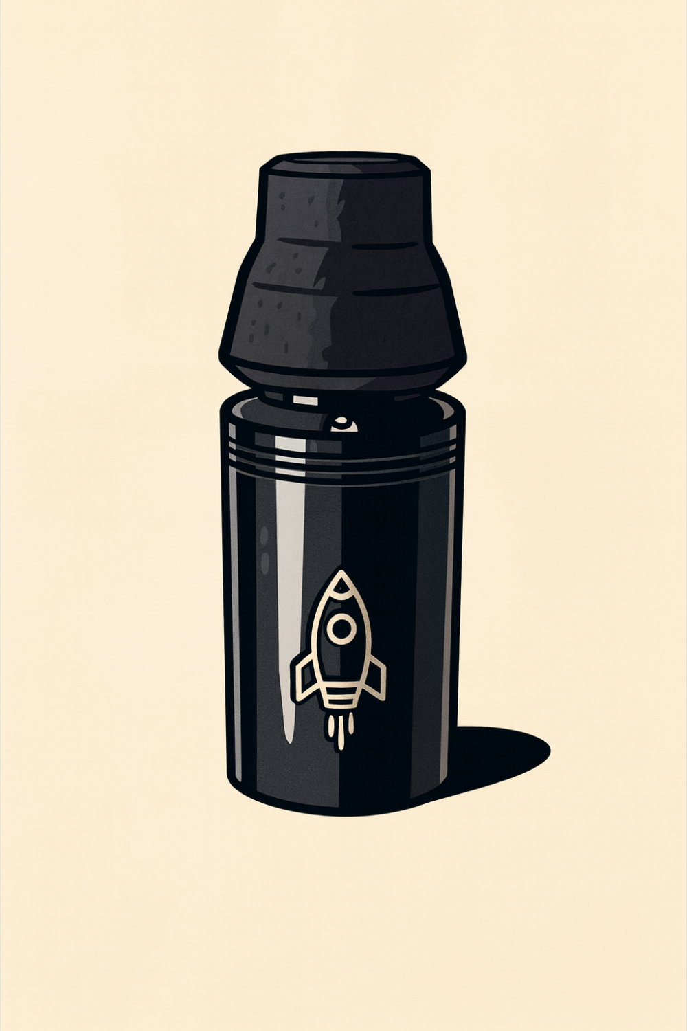 XL Pocket Rocket Top Cap Black