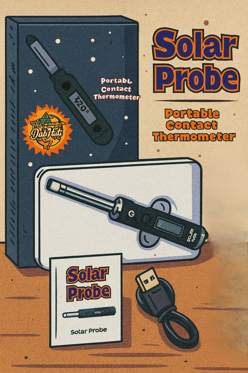 Solar Probe Contact Thermometer