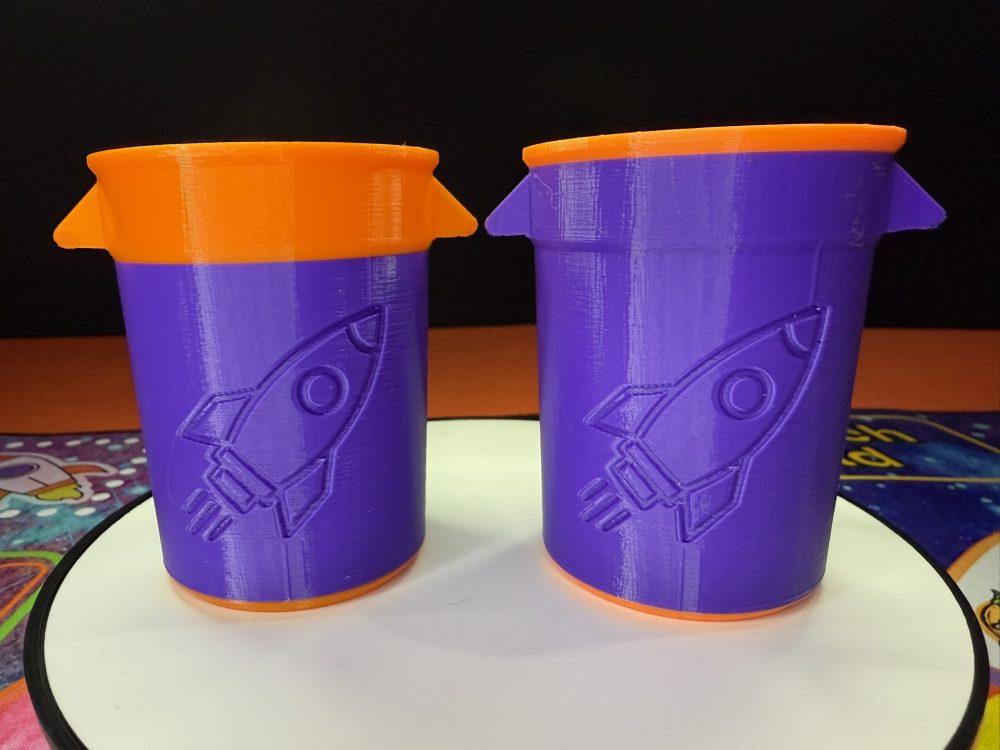 Resinous Waste Disposal Can for Q-Tips