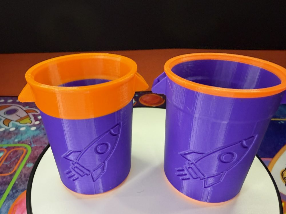 Resinous Waste Disposal Can for Q-Tips