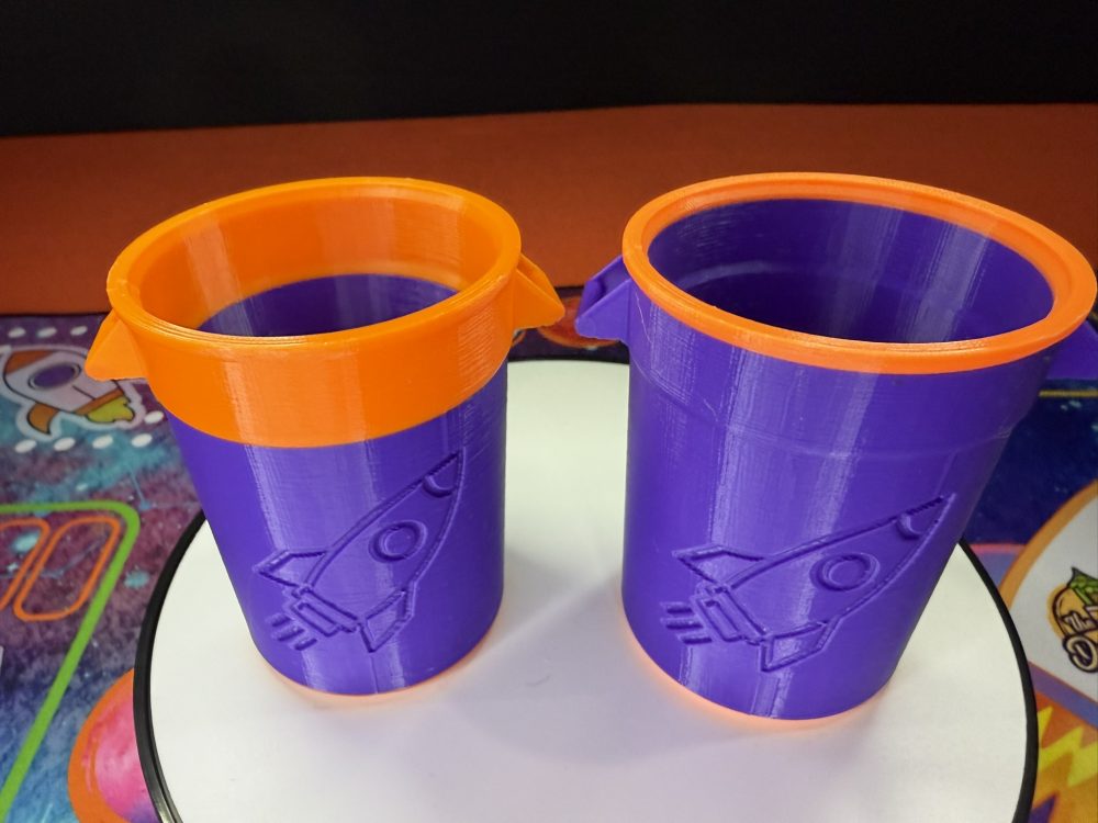 Resinous Waste Disposal Can for Q-Tips