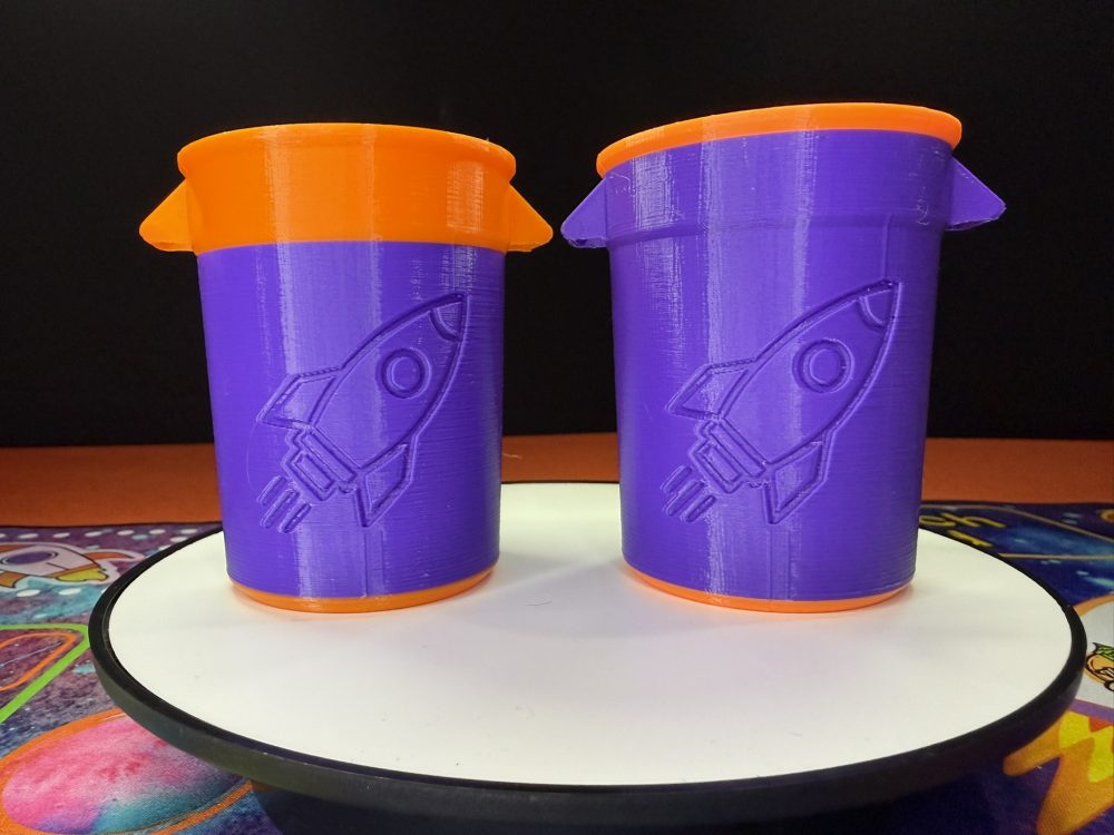 Resinous Waste Disposal Can for Q-Tips