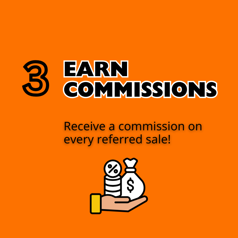 How It Works Step 3 Earn Commissions