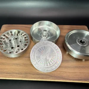 Stainless Steel Threadless Bearing Grinder by Ceasefire Hardware