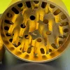 Gold Aluminum Grinder with White Laser Logo